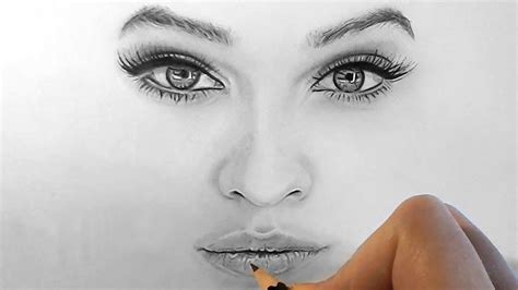 Complex drawings will always require more time and patience and when we want to draw a person always the face is the one that makes the difference. How to draw, shade realistic eyes, nose and lips with ...