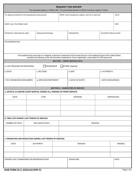 Ngb Form 22 3 Fill Out Printable PDF Forms Online