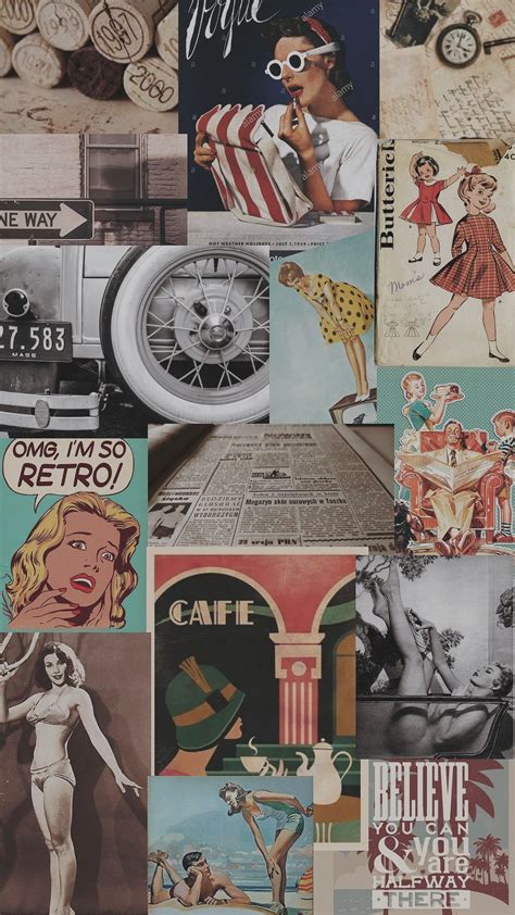 #vintage #wallpapers #fondos #retro #50s #pinup | Papel de pared ...