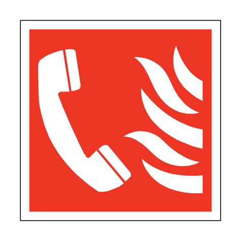 Fire Phone Symbol Safety Sticker