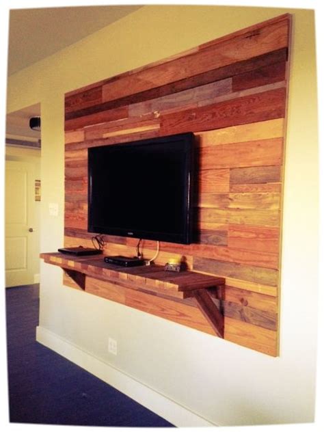 8 New Decorating Around A Television Reclaimed Wood Accent Wall Diy