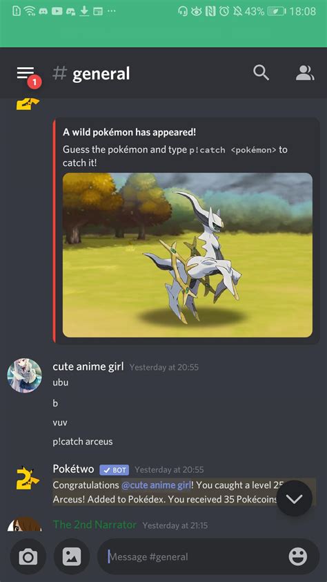 I Got An Arceus On Discord By Random Chance Poketwo