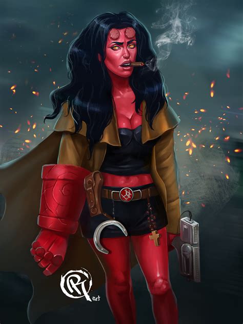 Olga Ryzhkova Concept Hellboy Female