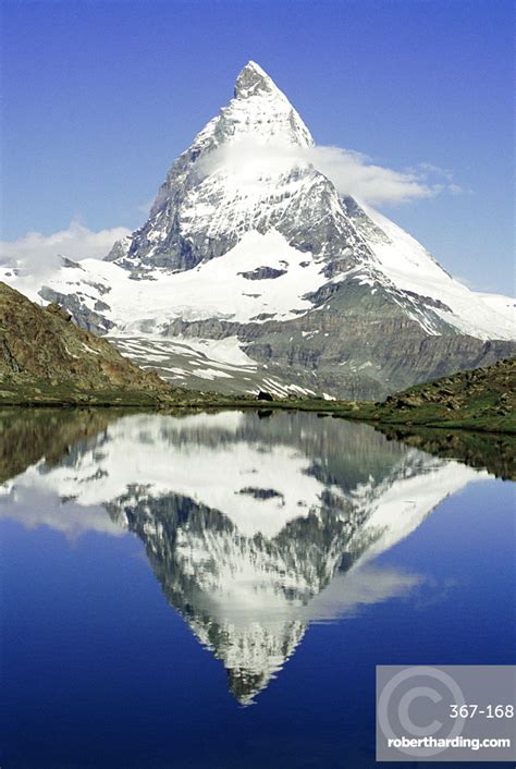 The Matterhorn Mountain Valais Wallis Stock Photo