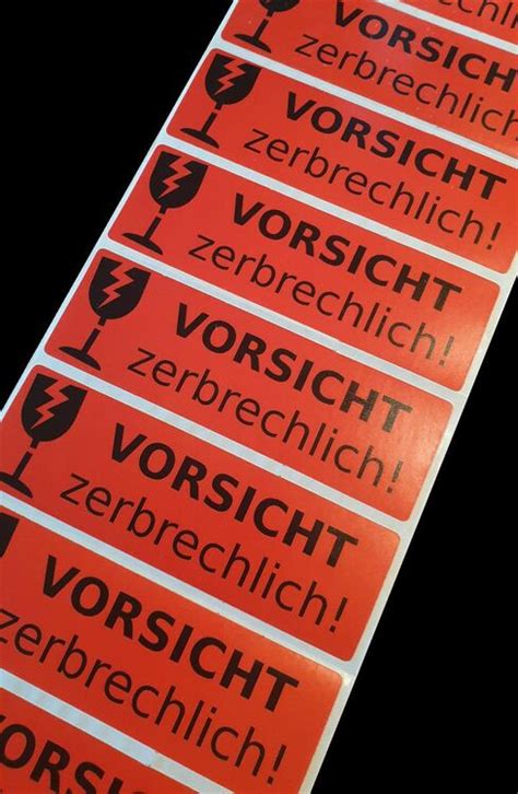 Vorsicht glas zum ausdrucken kostenlos hylenmaddawardscom. 50 Stück Aufkleber Etikett Vorsicht Zerbrechlich Paket ...