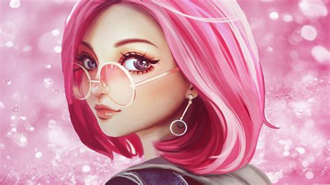 Random Girl With Pink Hair Wallpapers Wallpaper Cave