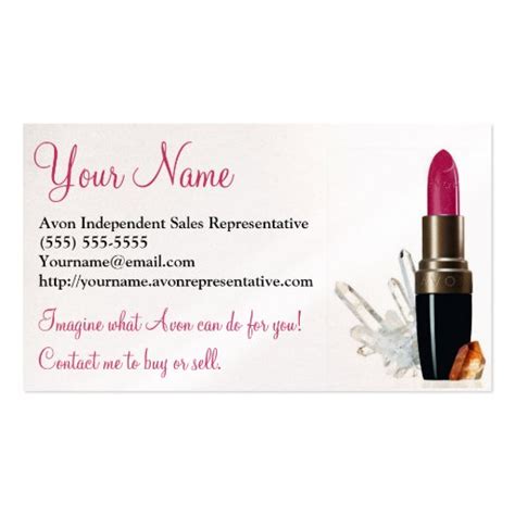 Avon Double Sided Standard Business Cards Pack Of 100 Zazzle
