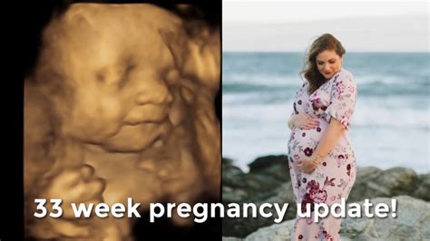 33 week pregnancy update maternity photos 3d ultrasound and scheduling my induction youtube