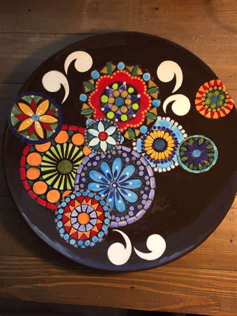 Unique Round Ceramic Handmade Mandala Plate By Mumgaya Ceramics