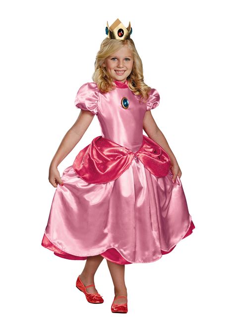 The great mission to rescue princess peach! Princess Peach Deluxe Costume for Girls