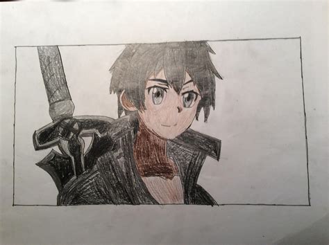 Im 11 Years Old Finished This Today Kirito From Sword Art Online It