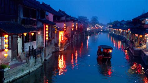 Xitang At Night Bing Wallpaper Download