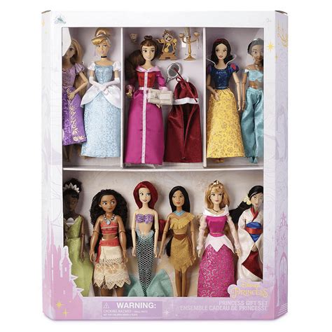 Disney Princess 11 Classic Doll Collection T Set New With Box