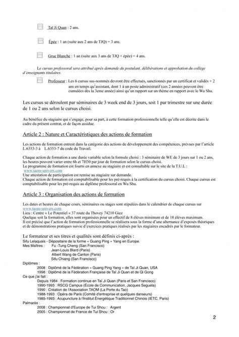 Contrat De Formation Professionnelle Articles L à 2 Et R