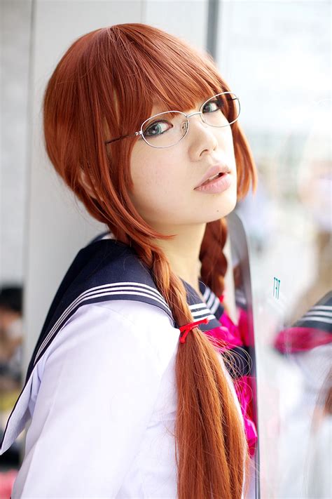 Safebooru Arisugawa Shii Cosplay Glasses Namada Photo Sailor Uniform