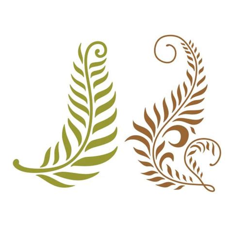 Leaf Accent Cuttable Design Svg Png Dxf And Eps Designs Cameo Etsy