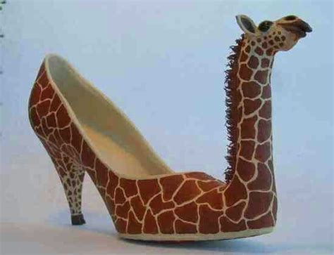Giraffe Shoes Crazy Shoes Funky Shoes Funny Shoes
