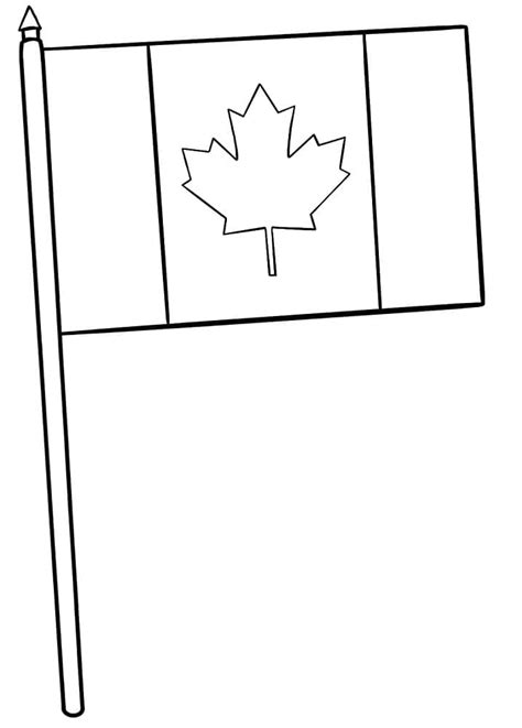 Canada Flag Printable Coloring Page Download Print Or Color Online