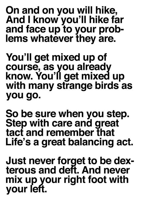 Your mountain is waiting, so. dr. seuss quotes oh the places you'll go - Google Search ...