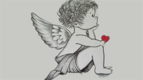 Daily Challenge 130baby Angel Drawing Pencil Drawing Youtube