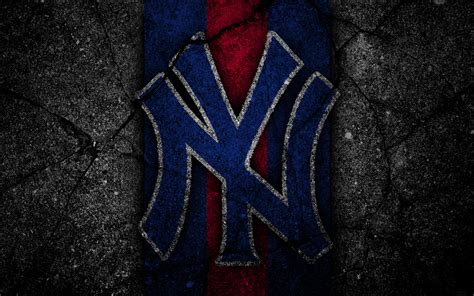4k New York Yankees Logo Mlb Baseball Hd Wallpaper