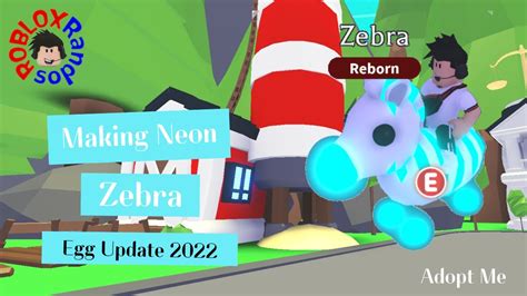 Making Neon Zebra In Adopt Me Roblox Youtube