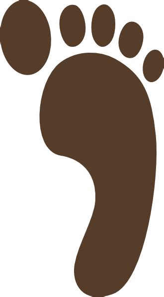 Brown Footprint Clip Art At Vector Clip Art Online Royalty