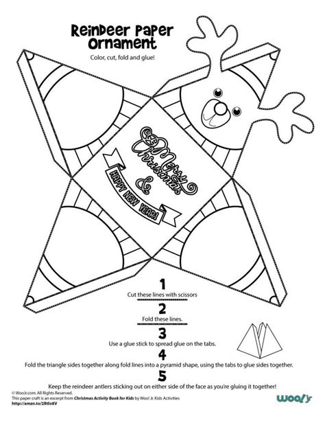 Printable Santa Preschool Folding Crafts