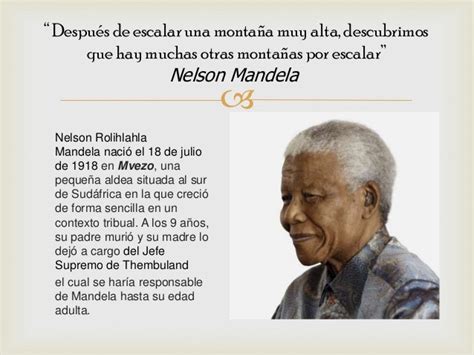 Biografia De Nelson Mandela