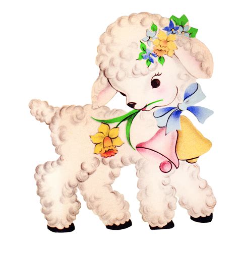 Free Vintage Baby Lamb Clipart Free Pretty Things For You