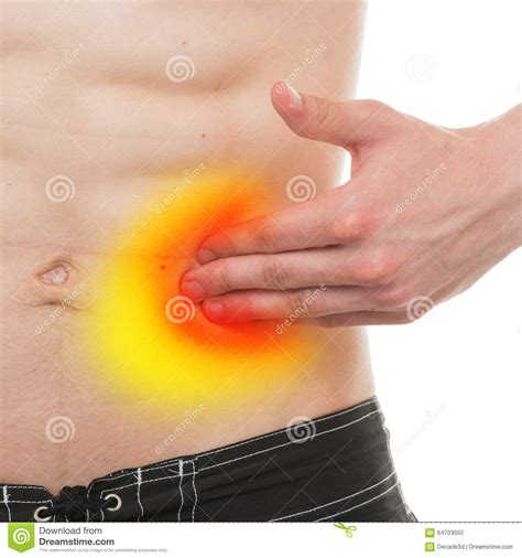 Passing through superficial ring male • everything that went through deep ring • plus • ilioinguinal nerve • internal spermatic fascia from. Abdominal Pain - Male Anatomy Left Side Pain Isolated On White - Stock Photo - Image of painful ...