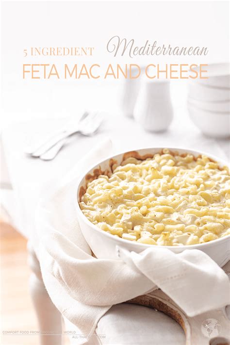 5 Ingredient Mediterranean Feta Mac And Cheese • All Thats Jas Recipe Recipes Mac And