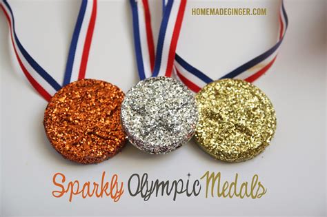 The olympic games refer to a worldwide tournament of sorts where athletes from all over the world come together to compete in their respective countries' name and honor. Kid Craft: Sparkly Olympic Medals - Homemade Ginger