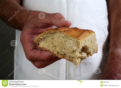 Breaking The Eucharistic Bread Stock Image Image Of Holding Mass