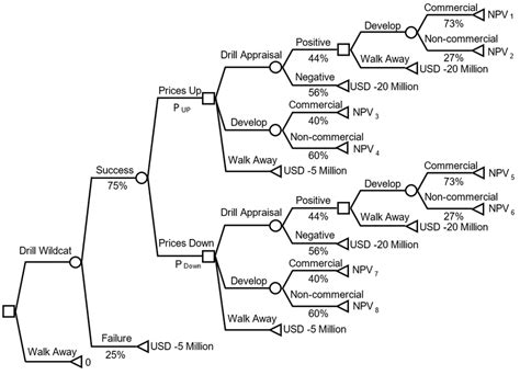 A Decision Tree Model Showing The Decision And Uncertainties Of The