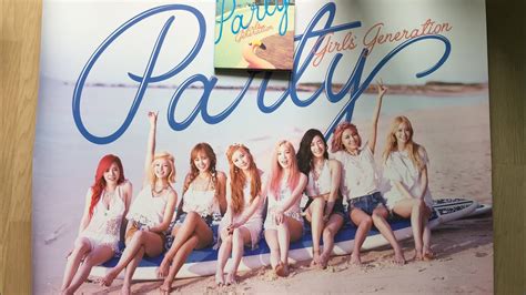 [unboxing] Snsd 소녀시대 Girls Generation Party Album Poster 소녀시대