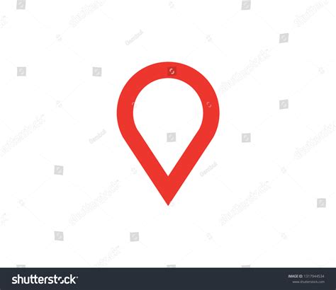 Pin Location Logo Icon Vector Stock Vector Royalty Free 1317944534