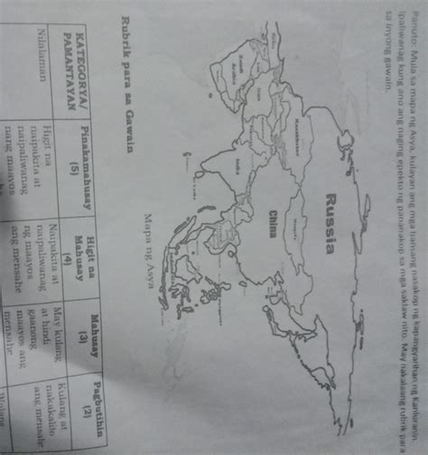 Nonsense Report Panutomula Sa Mapa Ng Asya Kulayan Ang Mga Bansang