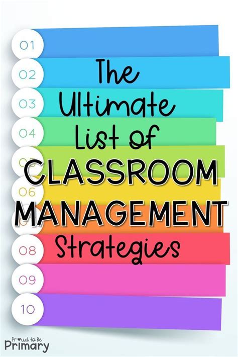 Classroom Management Strategies The Ultimate List Proud To Be