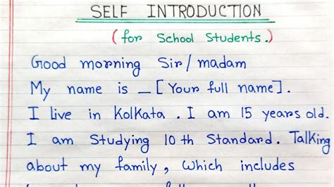 professional introduction self introduction in english examples tips and tricks