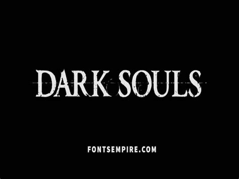 Dark Souls Font Free Download Fonts Empire Dark Souls Dark Souls Game Free Fonts Download