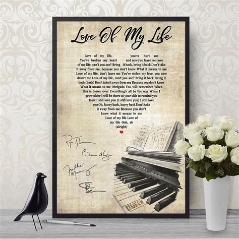 Queen Love Of My Life Lyrics Music Best Ts Ever11c3 Poster