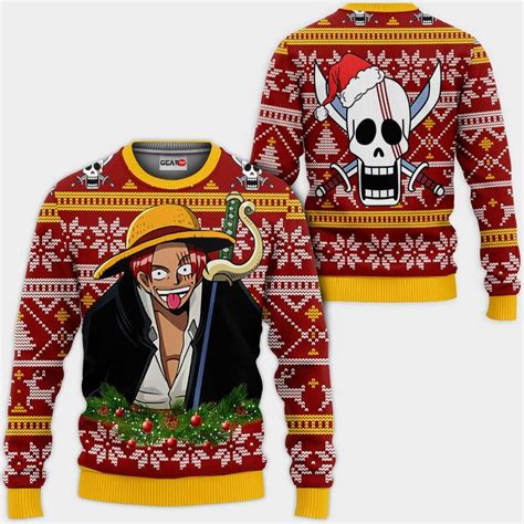Straw Hat Pirates Ugly Christmas Sweater Anime Xmas Ts One Piece
