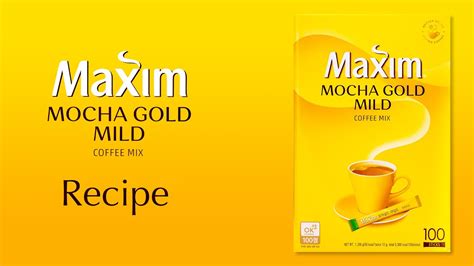 Maxim Mocha Gold Instant Coffee Mix Recipe Youtube