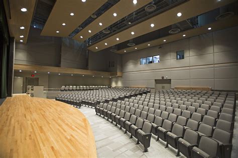 School Auditorium; theater, plays, presentations, wood flooring
