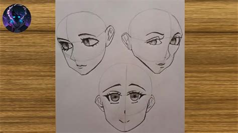 How To Draw Anime Face Drawing Step By Step Anime Drawing Youtube