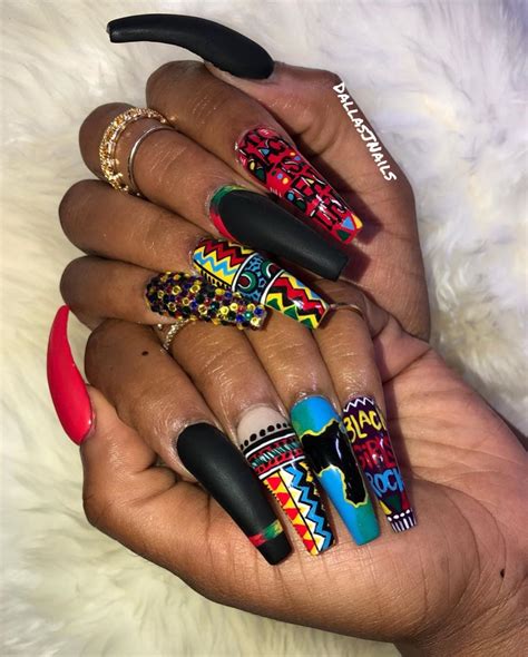 This Black History Month Show Your Pride With These African Print Nail