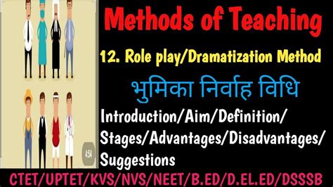 Role Playing भूमिका निर्वाह Dramatization Methodmethods Of