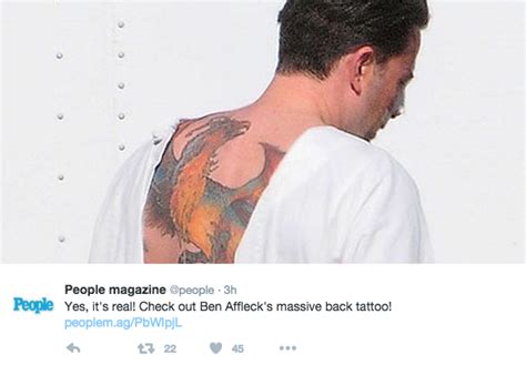 Ben Affleck Has A Massive New Back Tattoo Nova 969