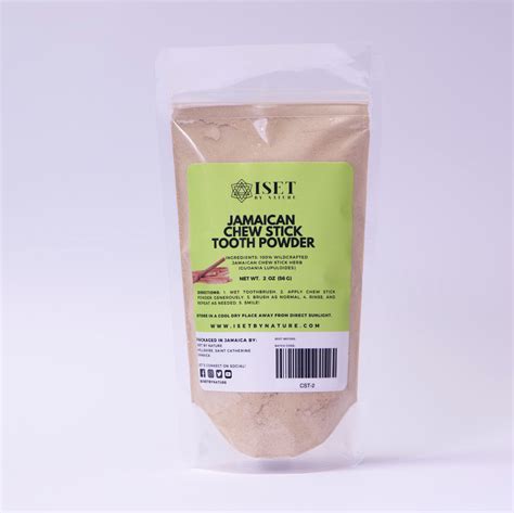 Jamaican Chew Stick Tooth Powder Iset By Nature